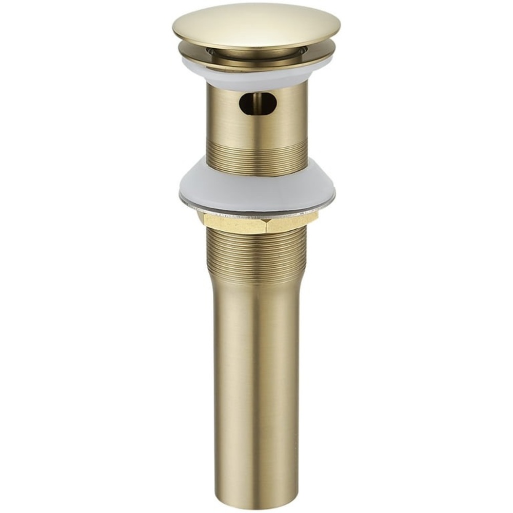 Bathroom Sink Pop-Up Drain With Overflow in Brushed Gold‎ NIB